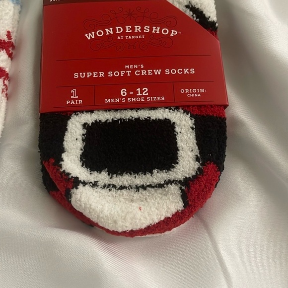 Wondershop Red and White Casual Socks Cozy Nordic Style - Picture 6 of 8